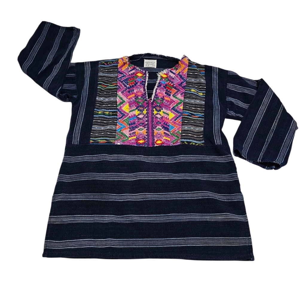 Porter House By Regina Porter Boho Hippie Beach Top Long Sleeve Embroidered S